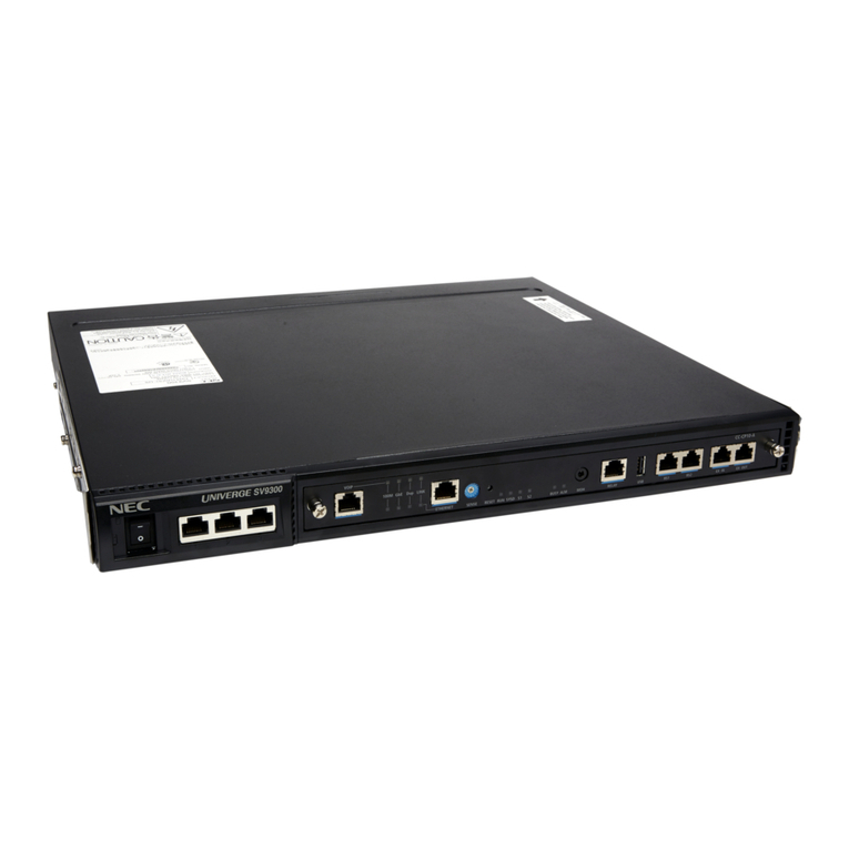 NEC Univerge SV9300 User manual