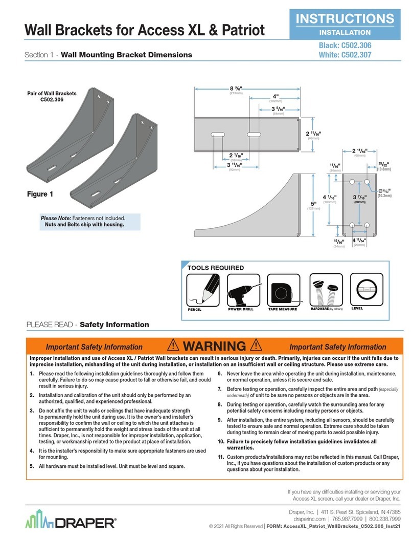 Draper C502.306 installation instructions