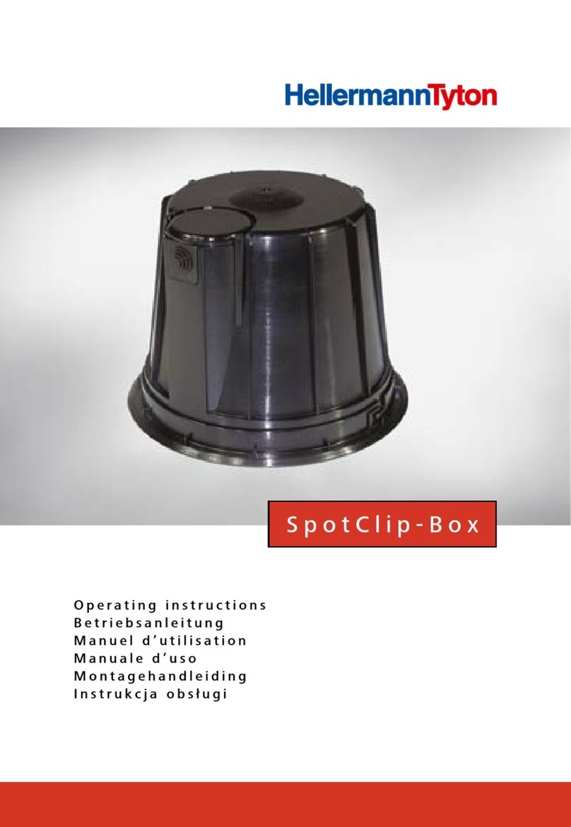 Hellermann Tyton SpotClip-Box operating instructions Hellermann Tyton SpotClip-Box operating instructions