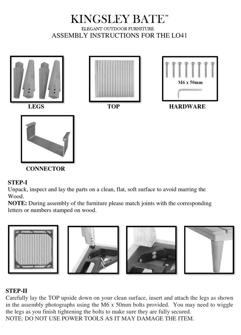 kingsley-bate LO41 Assembly instructions