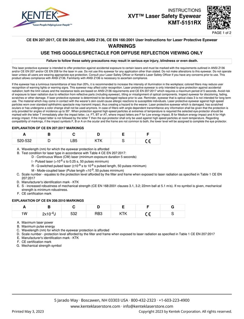 Kentek XVT KMT-5151RX instructions