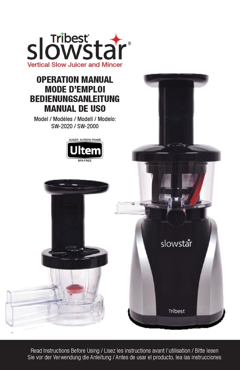 Tribest slowstar SW-2020 User manual