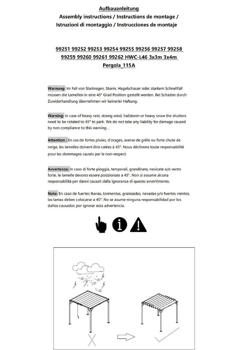 PERGOLA 115A Assembly instructions