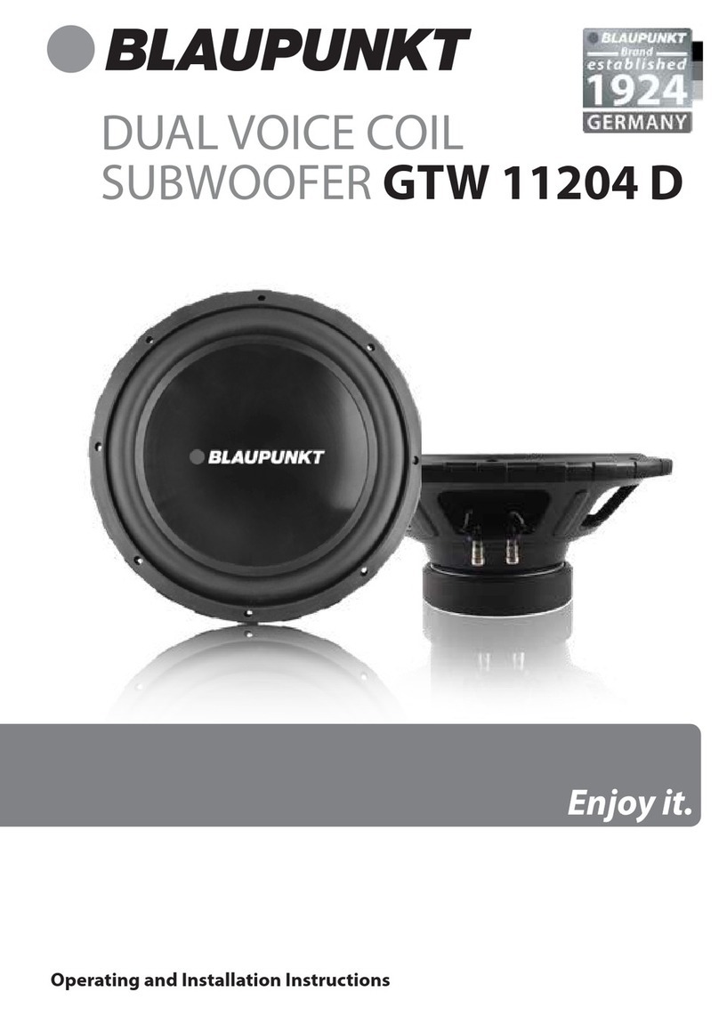 Blaupunkt GTW 11204 D Operating and installation instructions