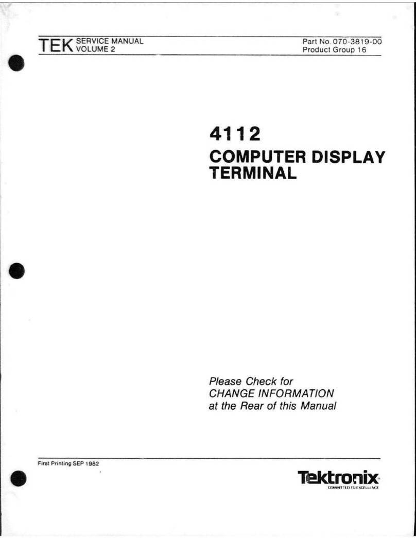 Tektronix 4112 User manual