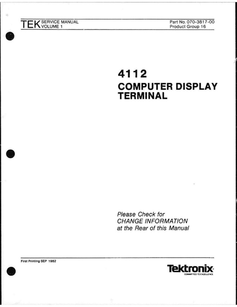 Tektronix 4112 User manual