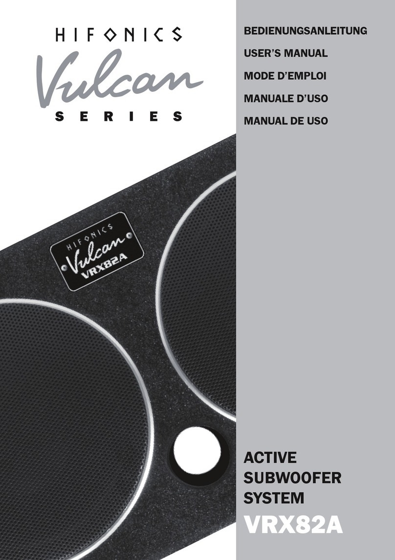 Hifonics VRX82A User manual