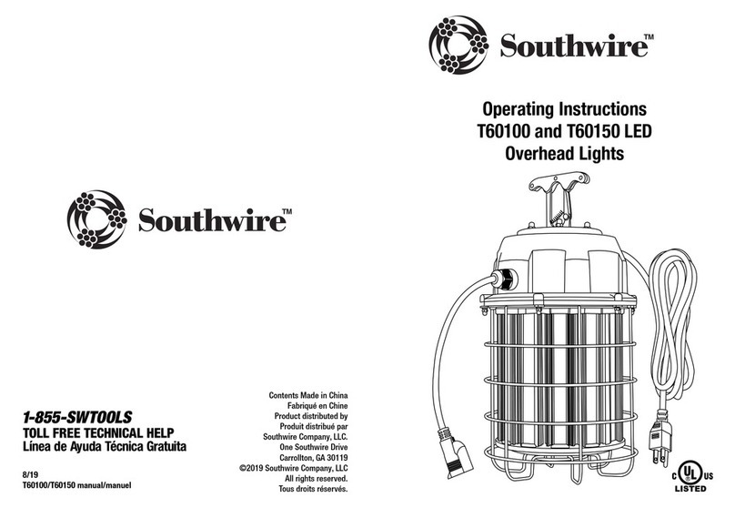 Southwire T60100 operating instructions