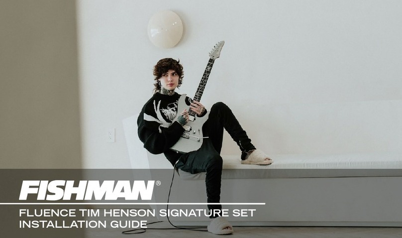 Fishman FLUENCE TIM HENSON SIGNATURE Series User manual Fishman FLUENCE TIM HENSON SIGNATURE Series User manual