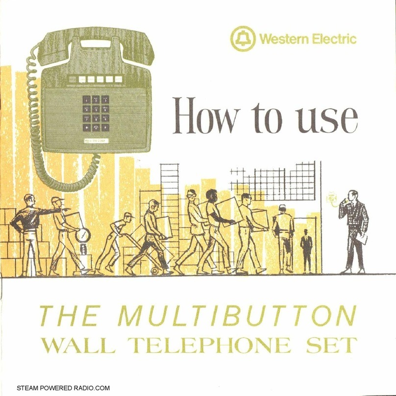 Western Electric The Multibutton Wall Telephone Set How to use Western Electric The Multibutton Wall Telephone Set How to use