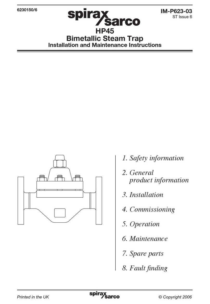 Spirax Sarco HP45 User manual