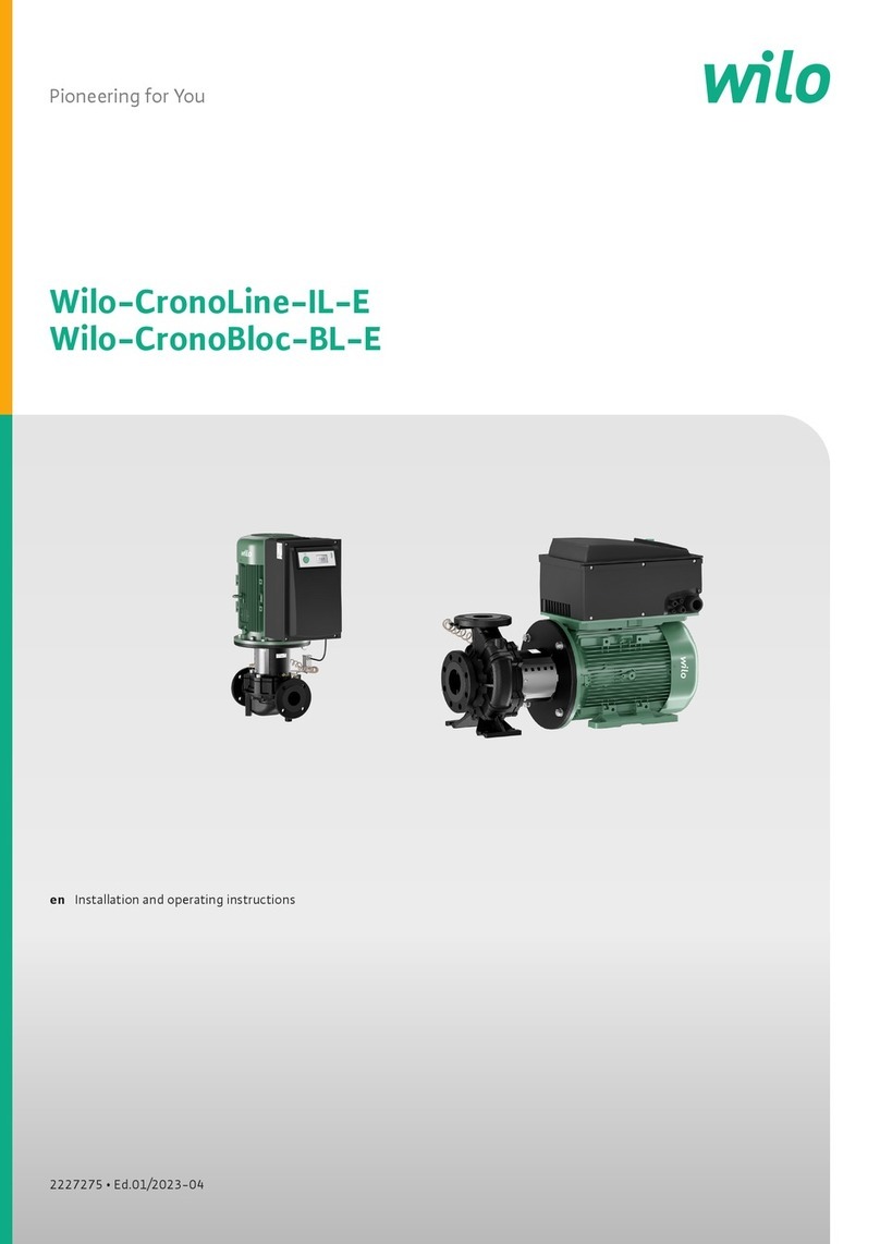 Wilo CronoLine-IL-E User manual