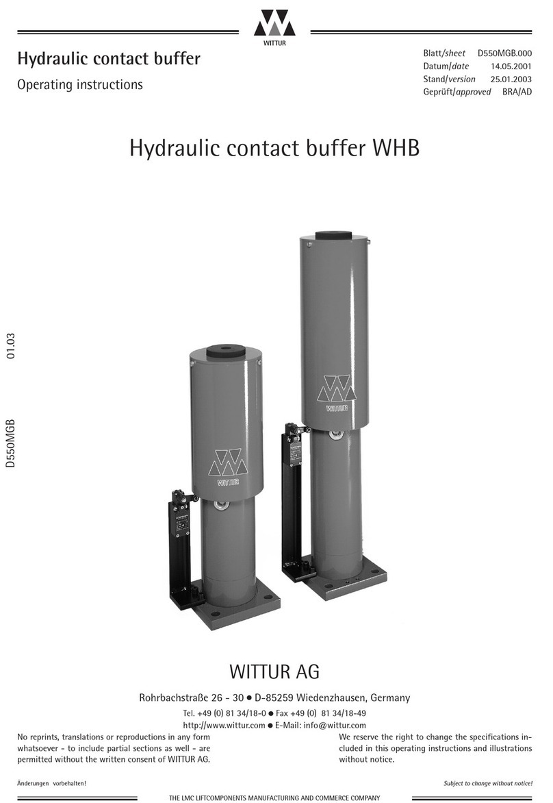 WITTUR WHB 40x80 operating instructions