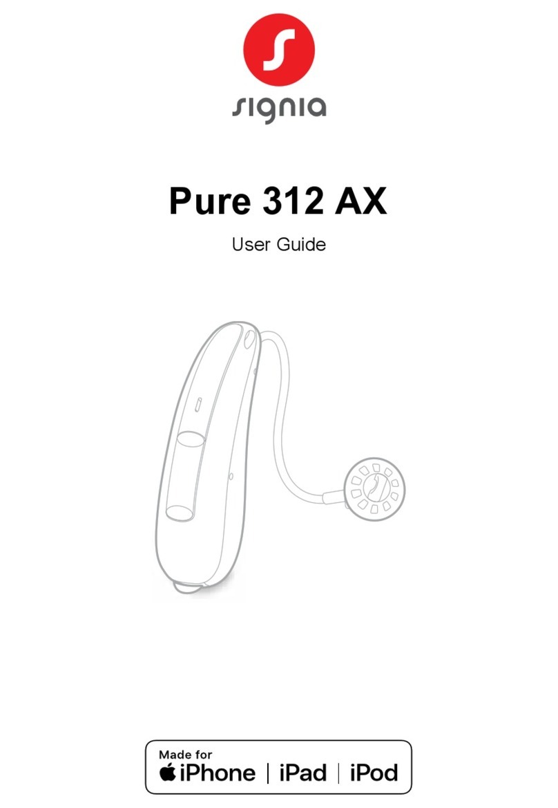 signia Pure 312 AX User manual