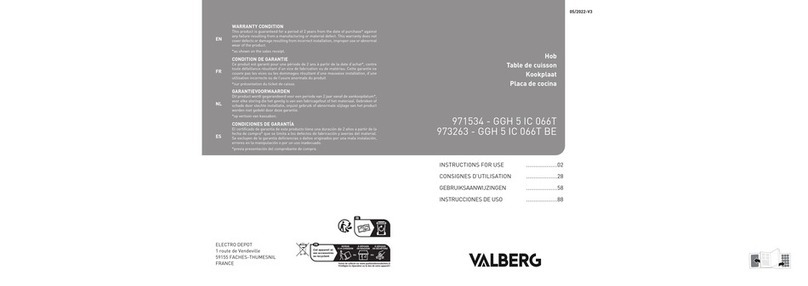 VALBERG GGH 5 IC 066T Instructions for use