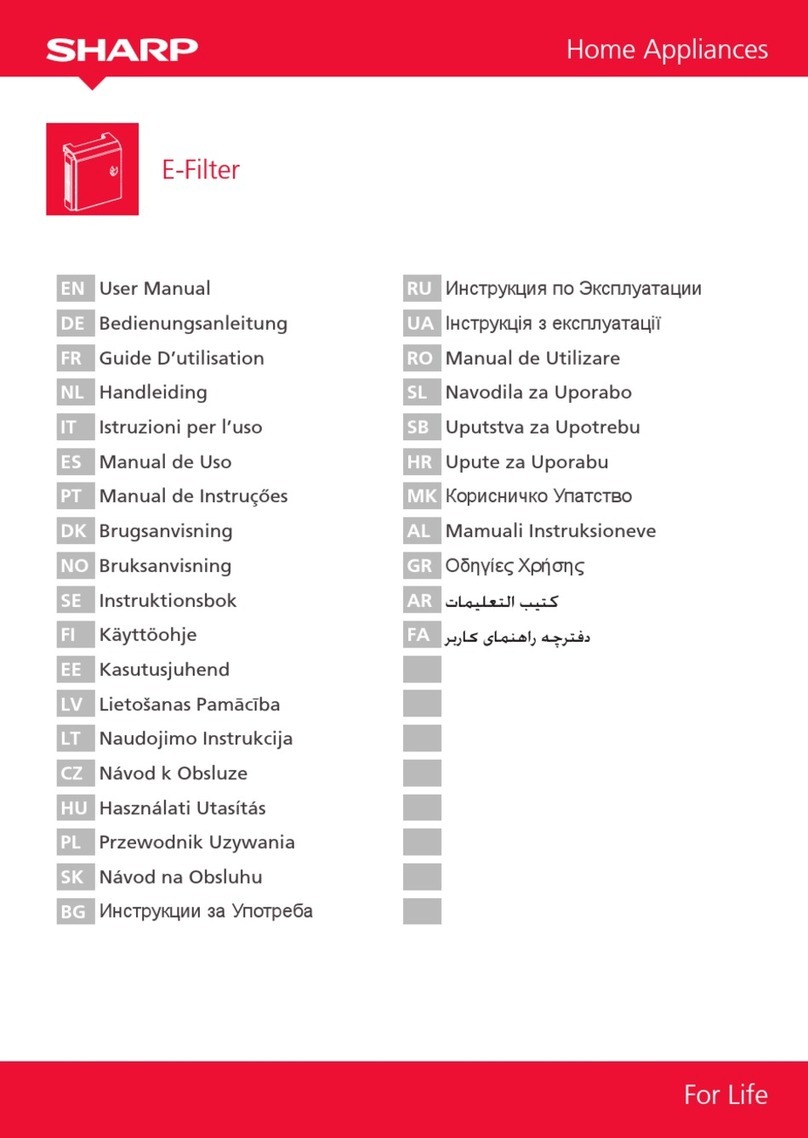 Sharp E-Filter User manual Sharp E-Filter User manual