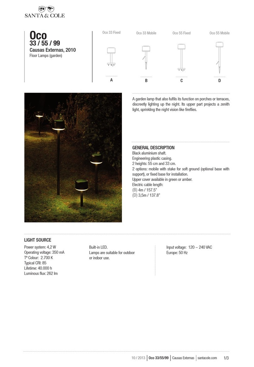 Santa & Cole Oco 33 Fixed quick start guide