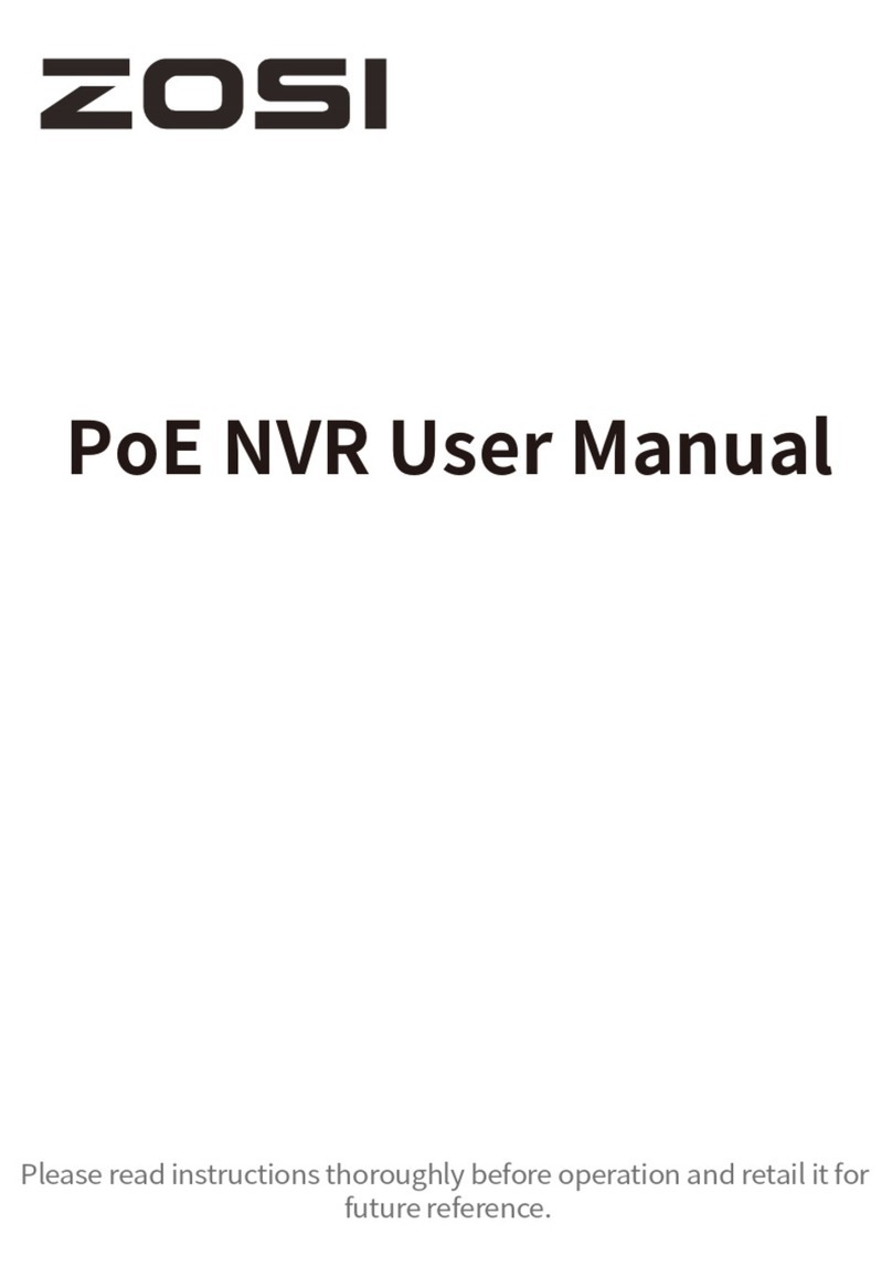 ZOSI PoE NVR Series user manual