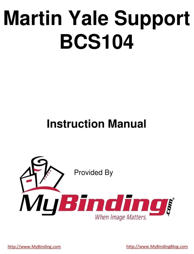 Martin Yale SP100 Series operating instructions
