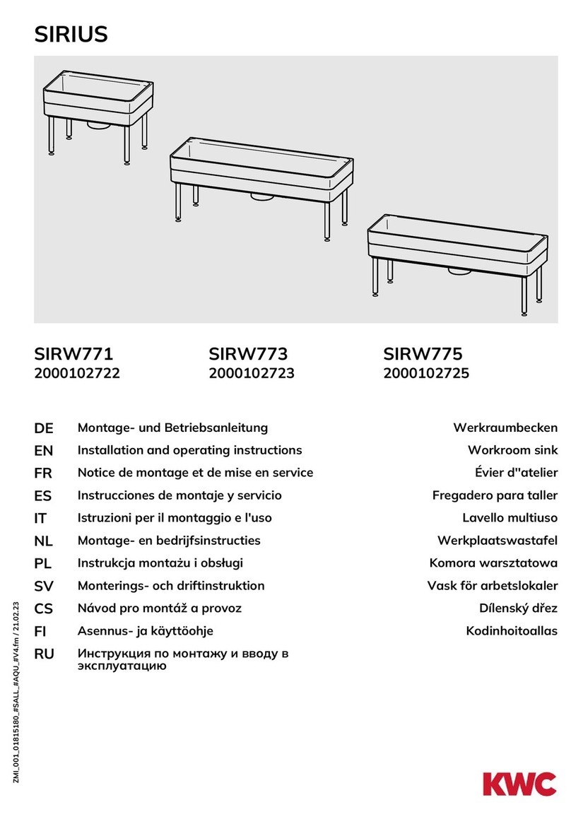 KWC SIRIUS SIRW771 User manual KWC SIRIUS SIRW771 User manual