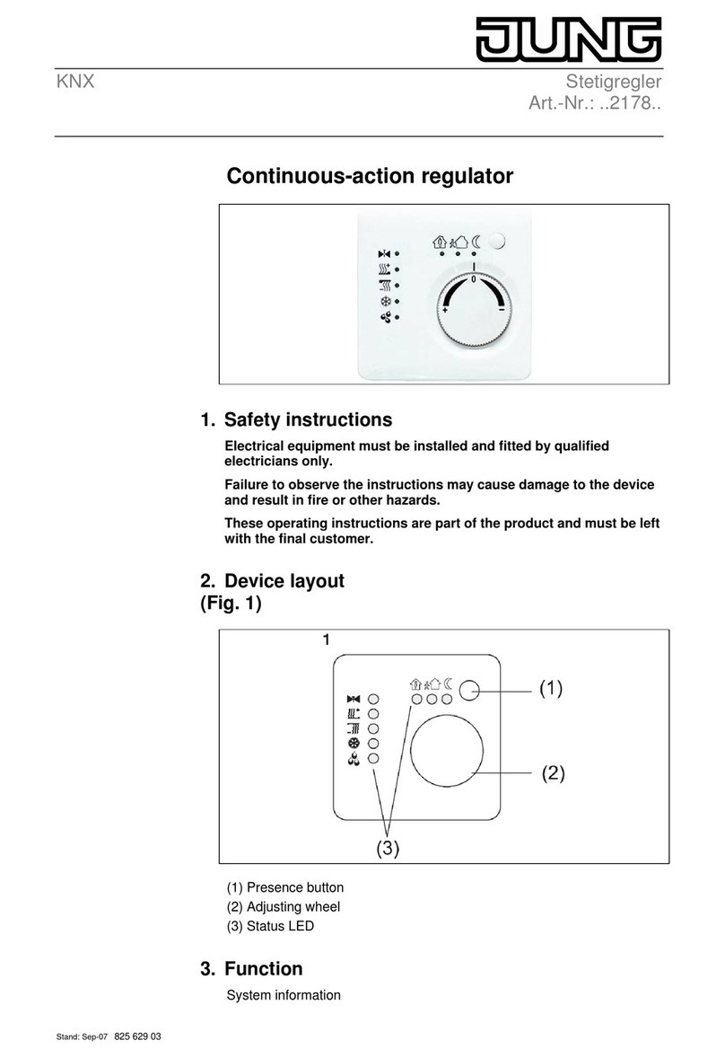 Jung 2178 Series User manual Jung 2178 Series User manual
