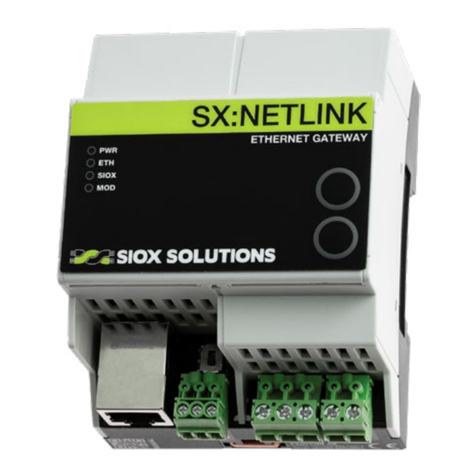 SIOX SX:NETLINK ES3 manual