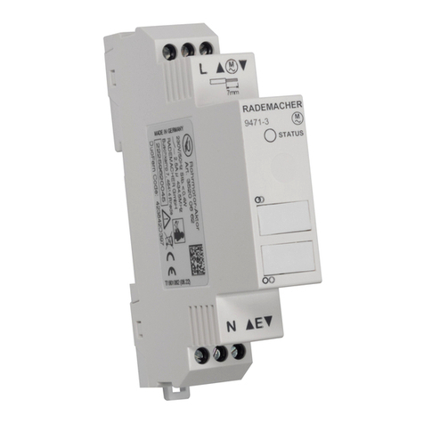 RADEMACHER DuoFern 9471-3 Instruction manual for the electrical connection and for commissioning