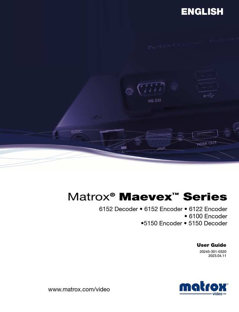 Matrox Maevex 6152 Series user guide