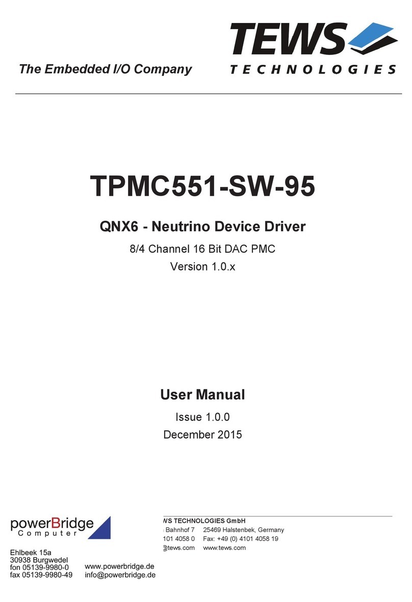 Tews Technologies TPMC551-SW-95 User manual