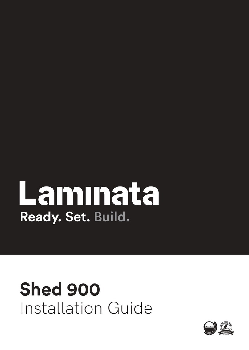 Laminata Shed 900 installation guide