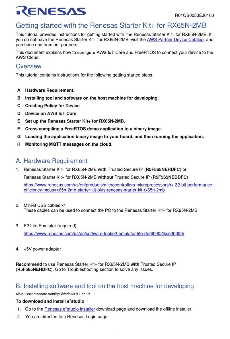 Renesas Starter Kit+ User manual