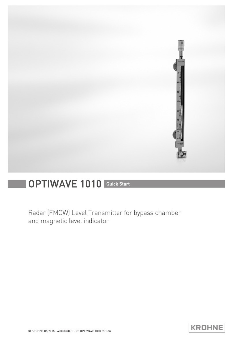 KROHNE OPTIWAVE 1010 quick start