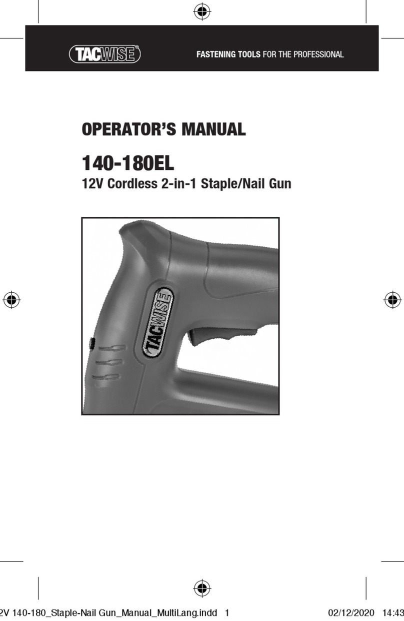 tacwise 140-180EL User manual