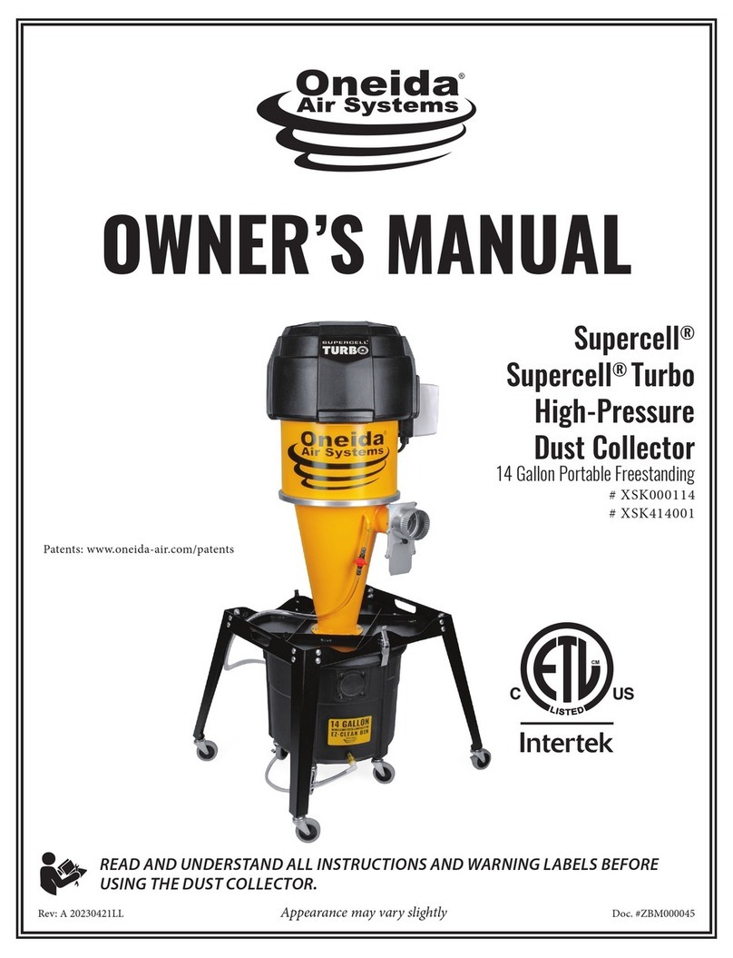 Oneida Air Systems XSK000114 owner's manual