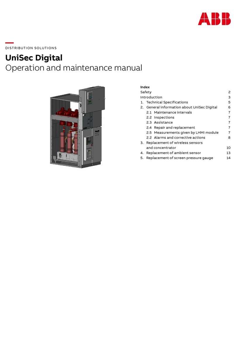 ABB UniSec Operation and maintenance manual