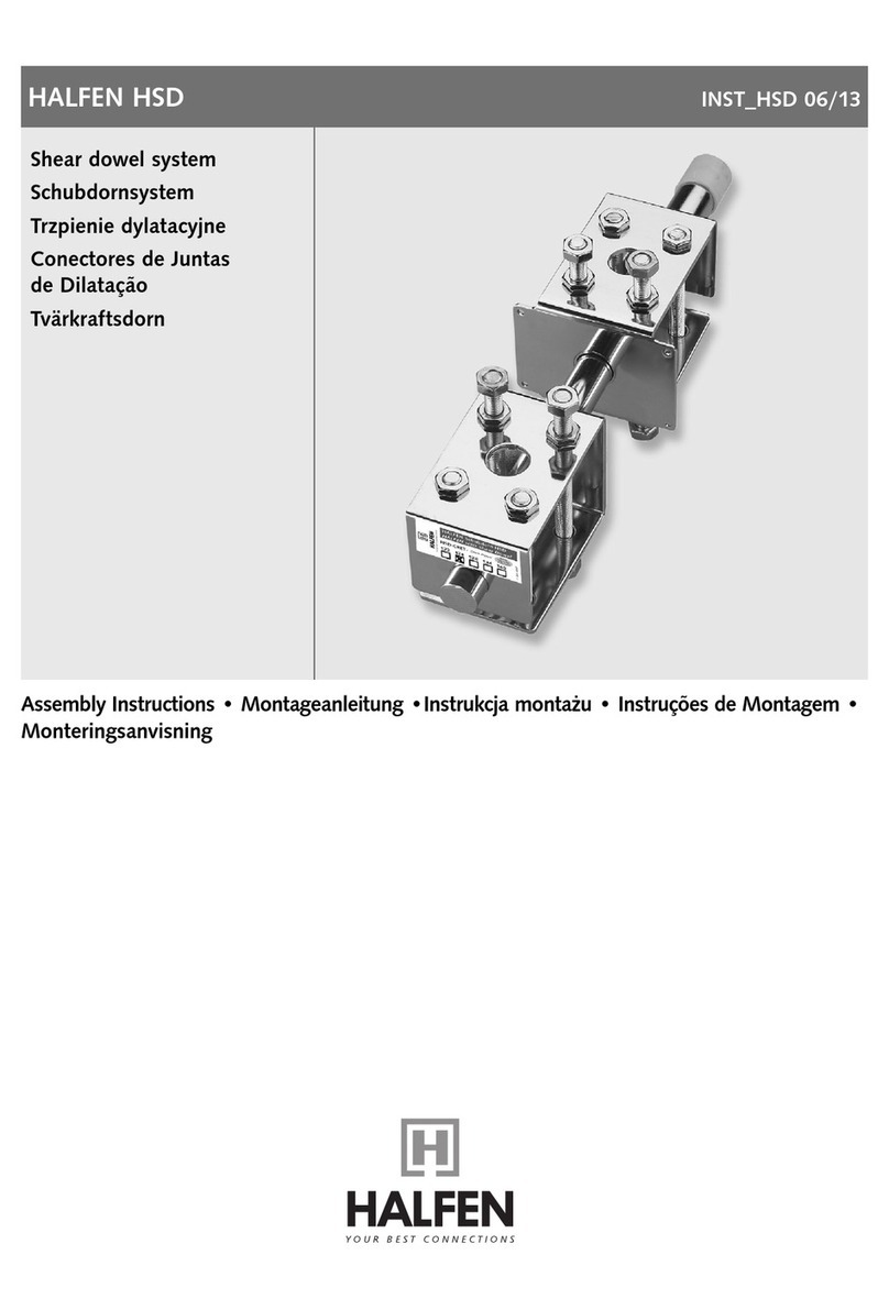 Halfen HSD Assembly instructions