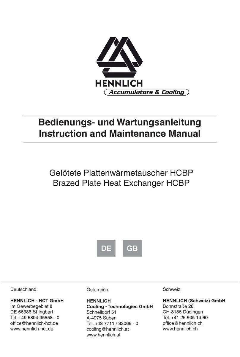 Hennlich HCBP Instruction and maintenance manual