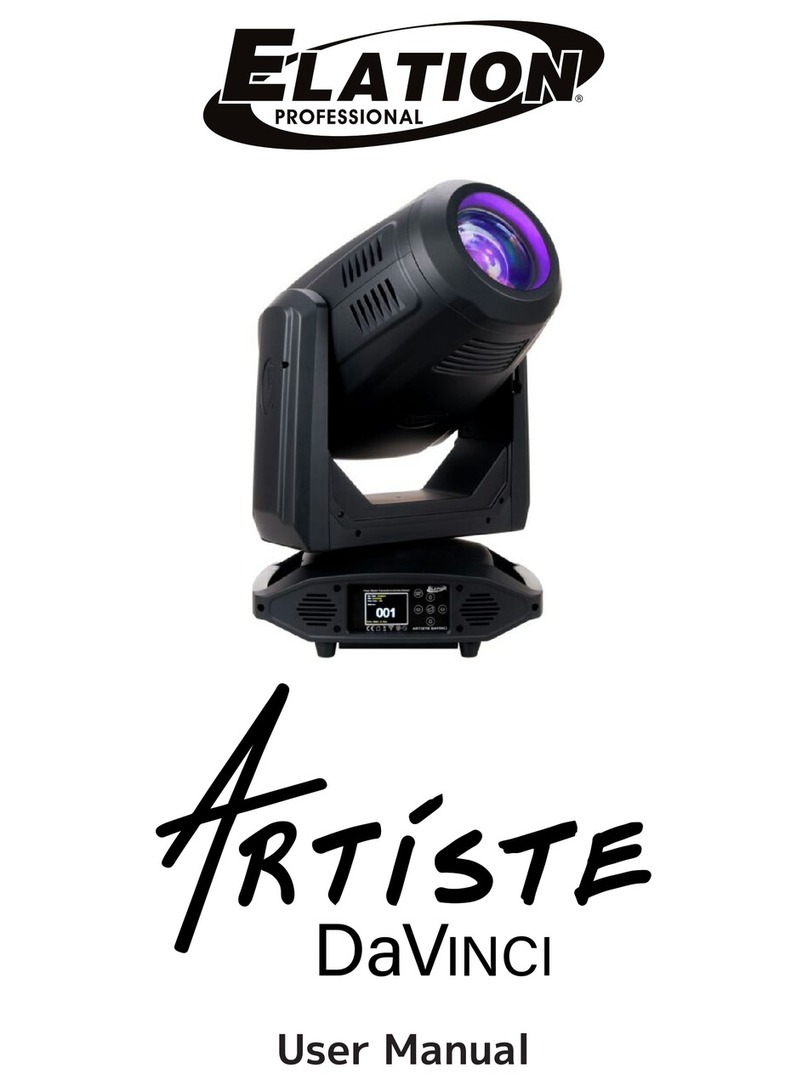 Elation ARTISTE DAVINCI user manual