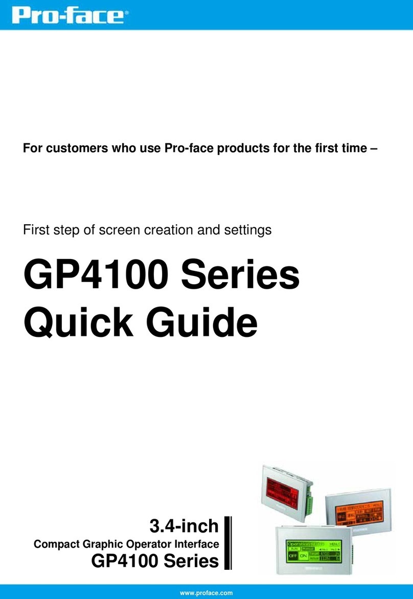 Pro-face GP-4100 series quick guide