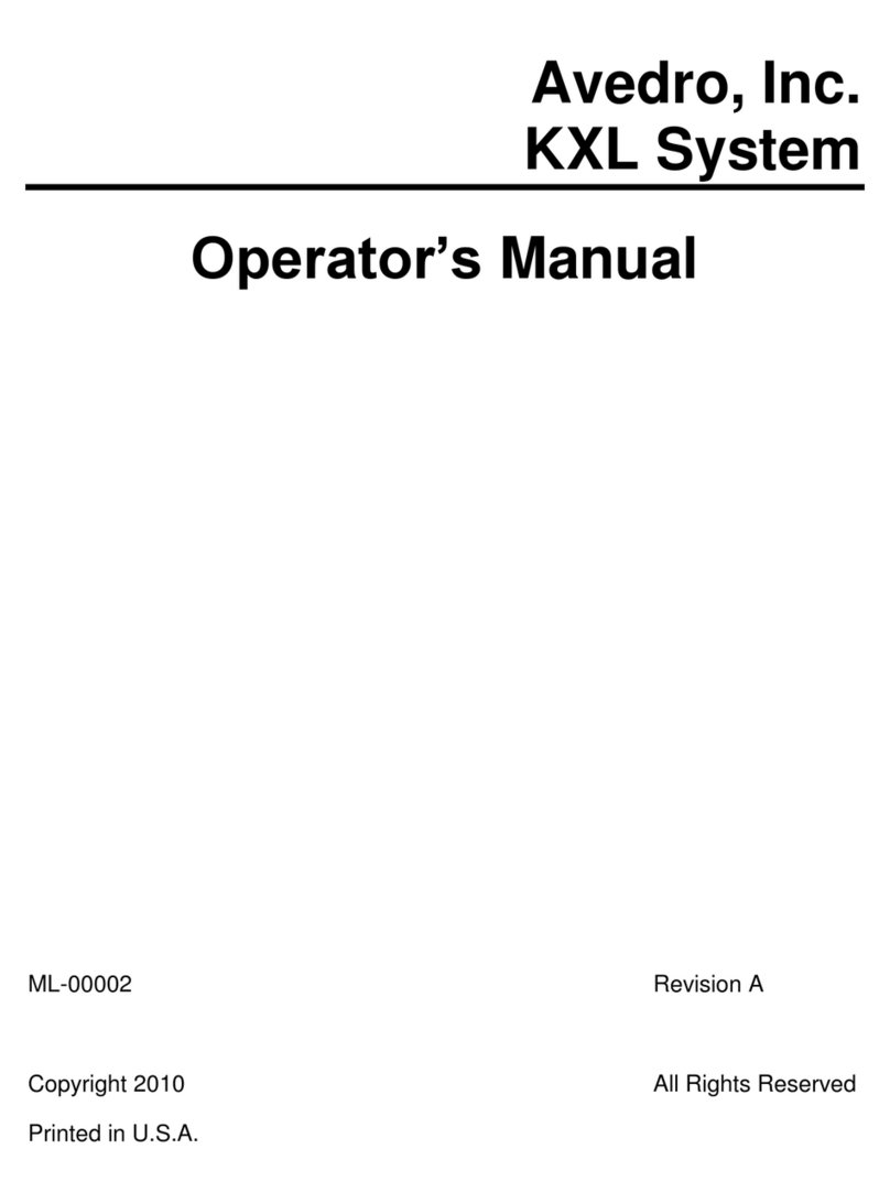 Avedro KXL System Operator's manual