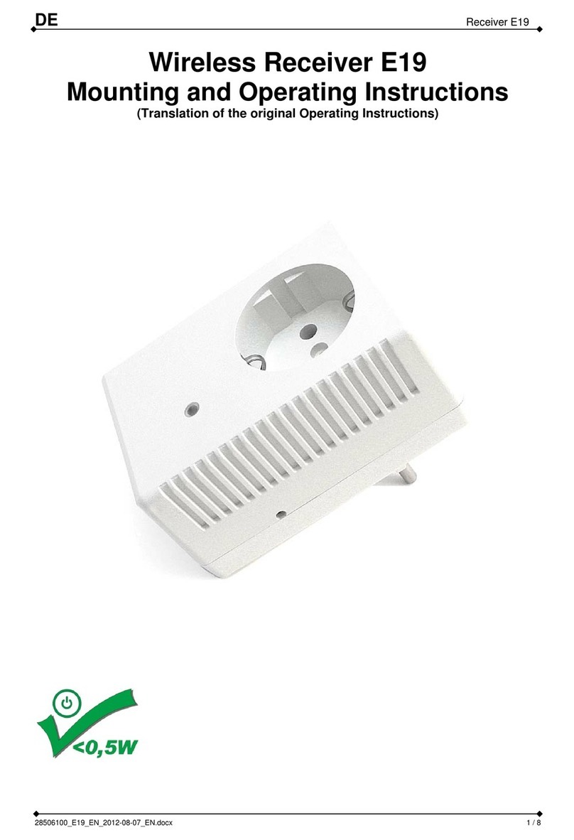 Dickert E19 Mounting and operating instructions
