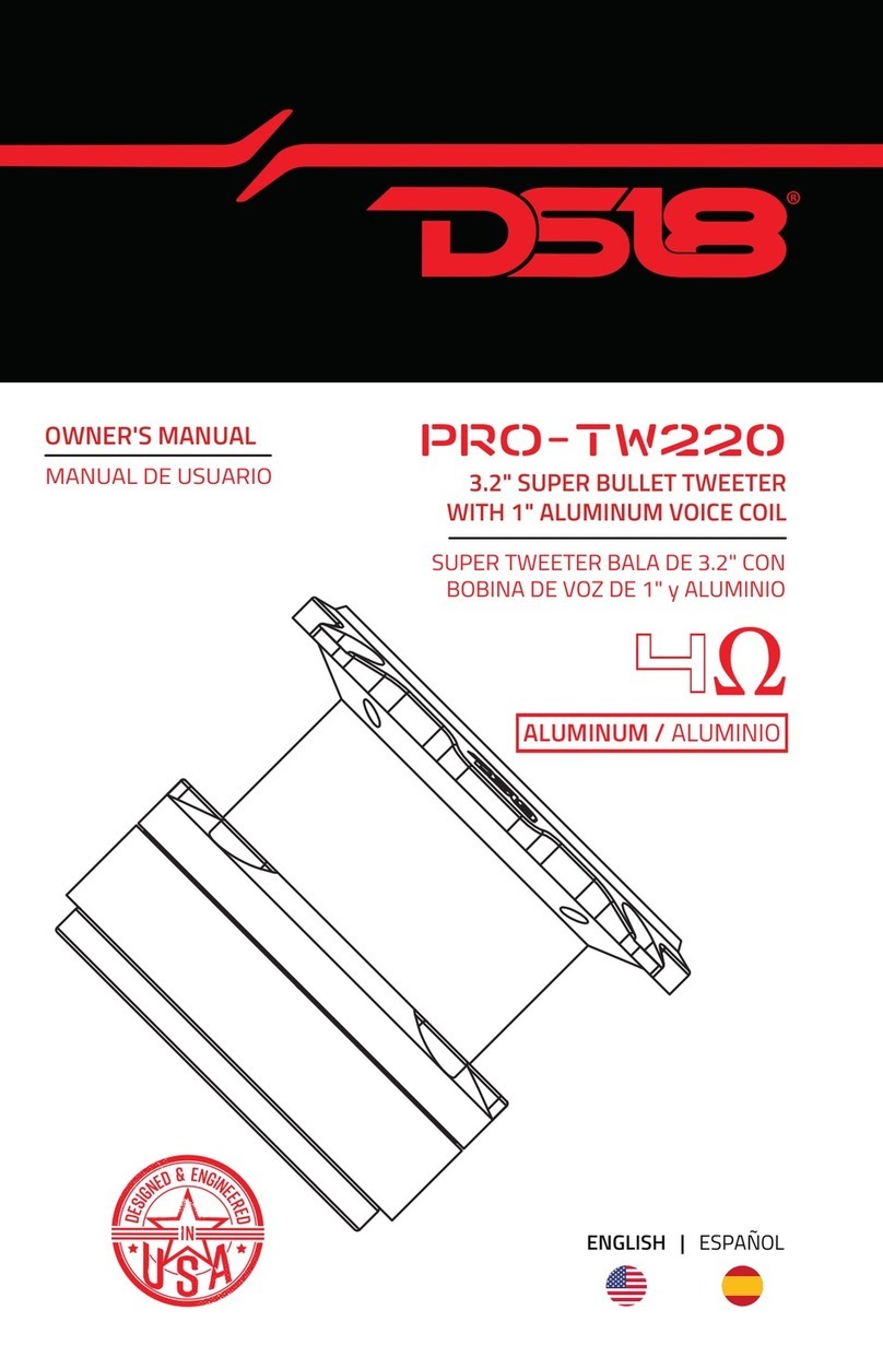 DS18 PRO-TW220 owner's manual