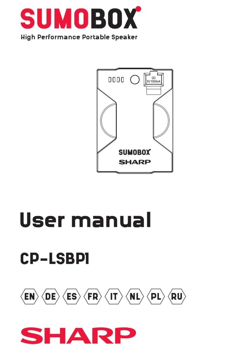 Sharp SumoBox CP-LSBP1 User manual