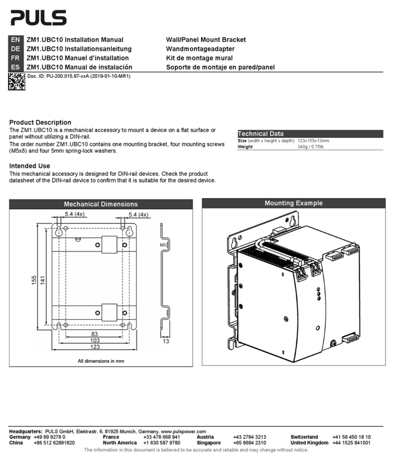 Puls ZM1.UBC10 installation manual