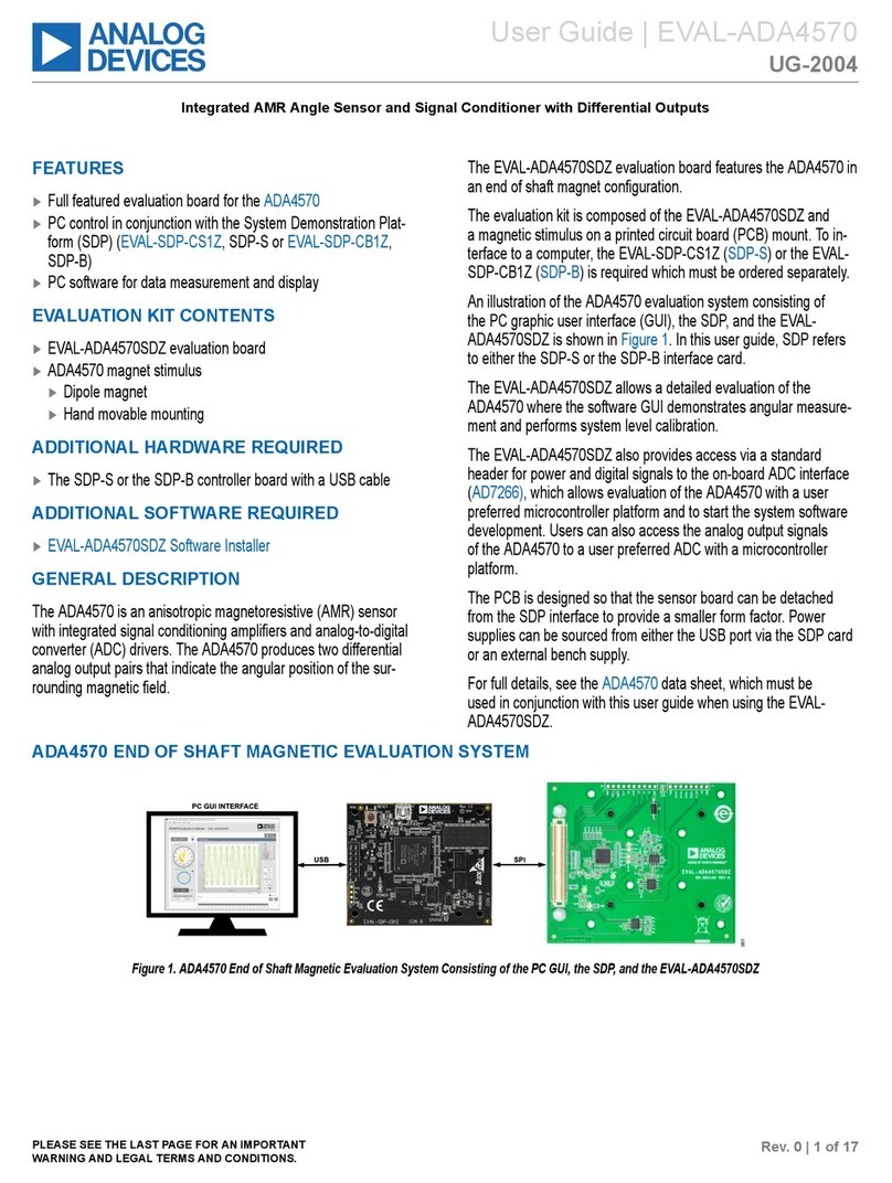 Analog Devices EVAL-ADA4570SDZ user guide Analog Devices EVAL-ADA4570SDZ user guide
