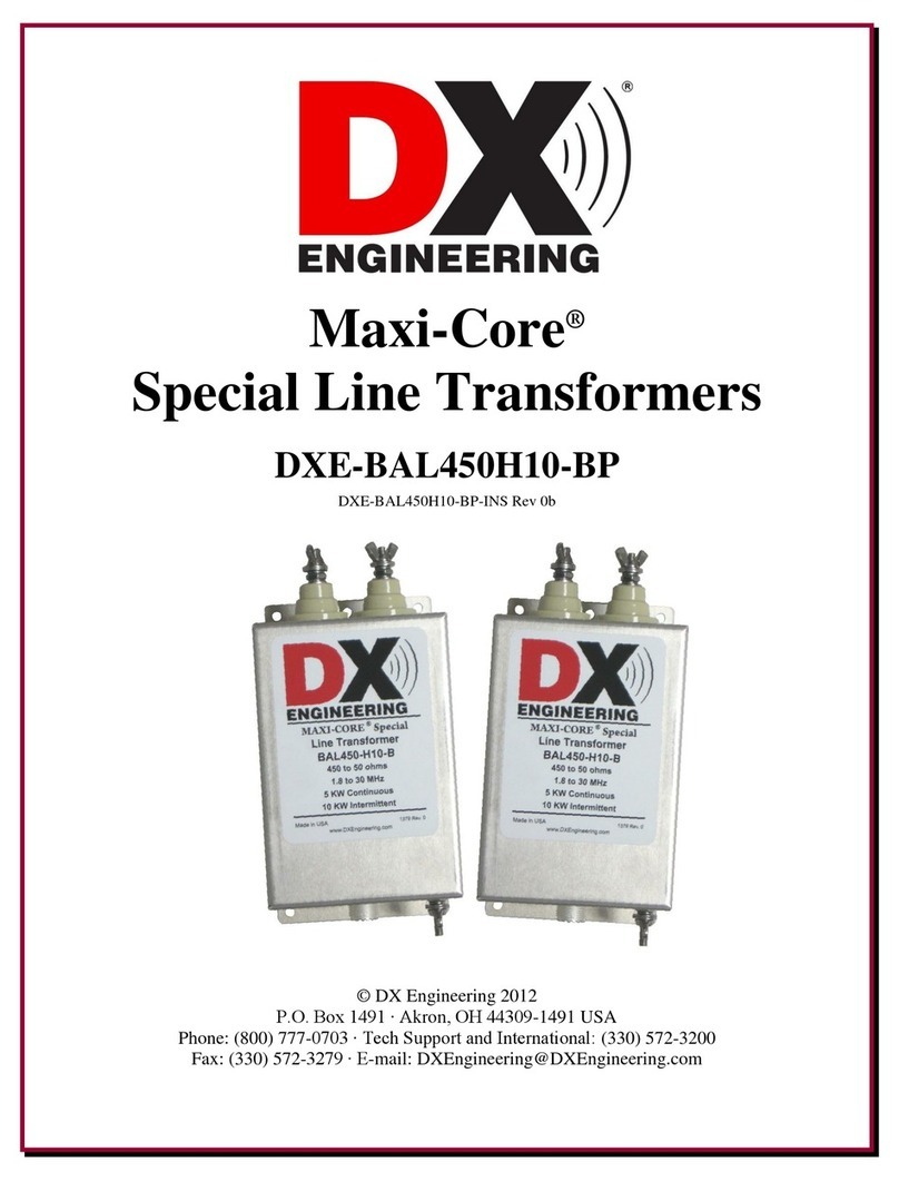 DX Engineering Maxi-Core DXE-BAL450H10-BP Connection instructions