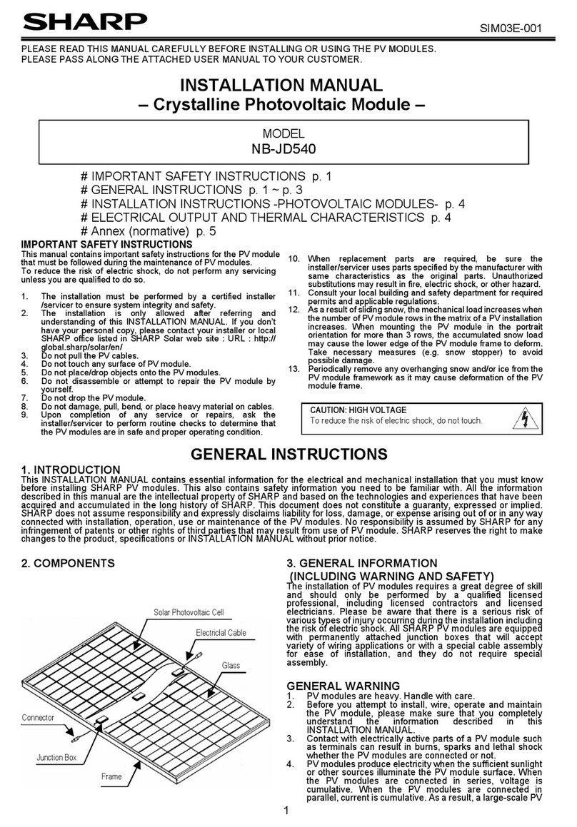 Sharp NB-JD540 User manual