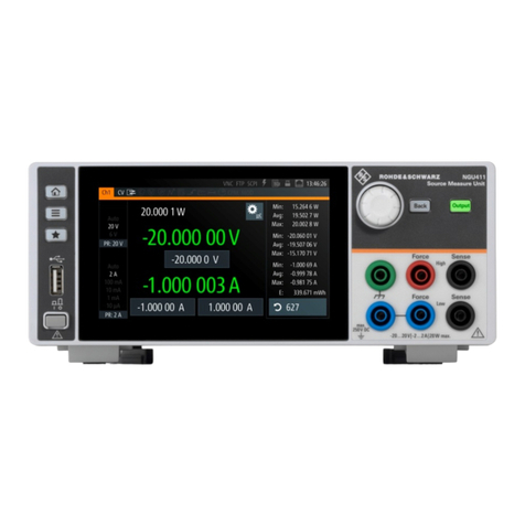 Rohde & Schwarz R&S NGU411 Getting started