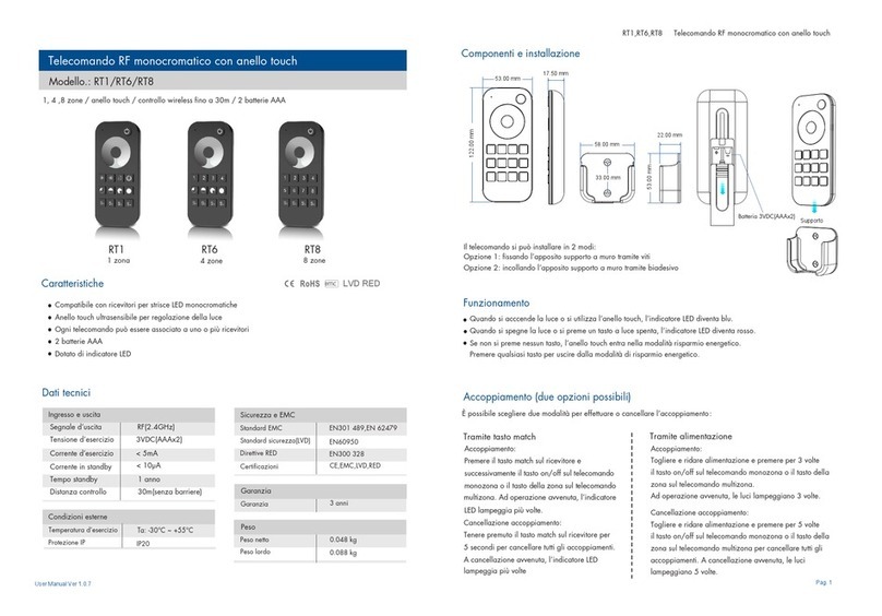SKYDANCE RT1 User manual SKYDANCE RT1 User manual