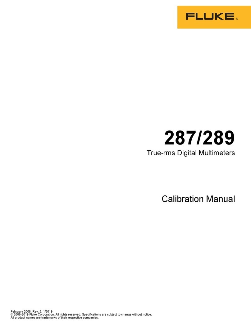 Fluke 287C Calibration manual